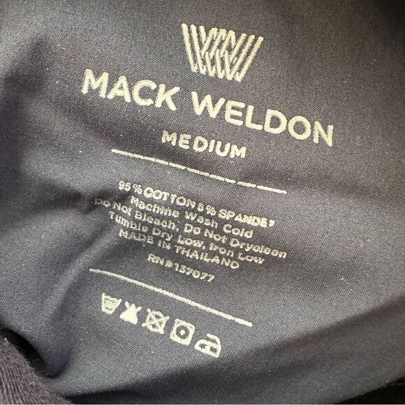 Mack Weldon Navy Ace Sweatshort Shorts in Size Medium - Picture 5 of 8